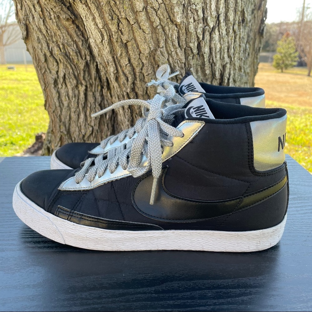 2008 Nike Blazer Black/Silver 315877-008 size 10